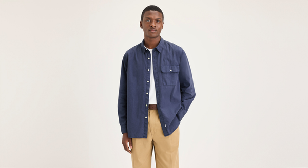 Dockers Eighty-Six Shirt Relaxed Fit Crown Blue