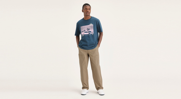 Dockers Eighty-Six Utility Pants Loose Fit Khaki