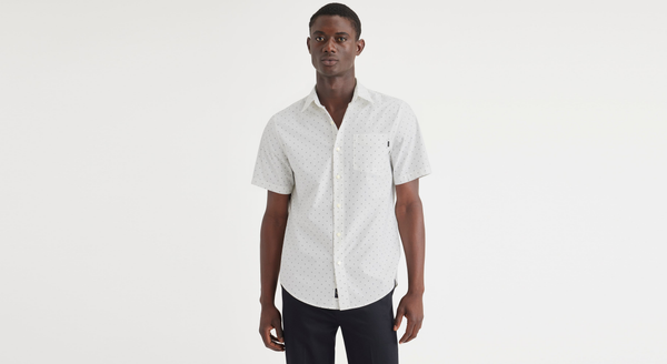 Dockers Essential Button-Up Shirt Classic Fit Blue