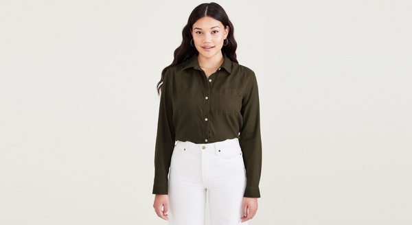 Dockers Favorite Button-Up Regular Fit Green