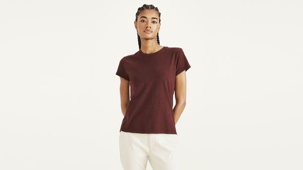 Dockers Favorite Tee Shirt Slim Fit Brown