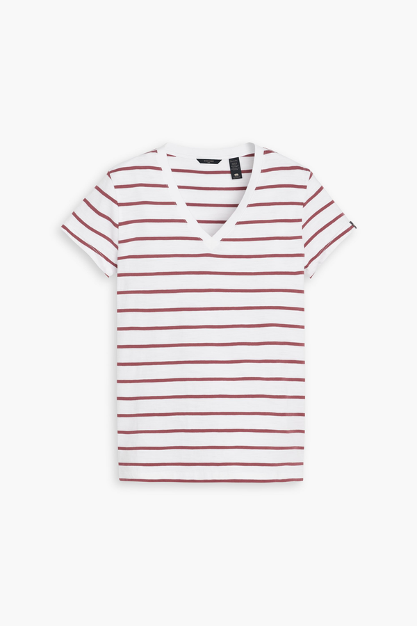 Dockers Favorite V-Neck Tee Shirt Slim Fit Pink