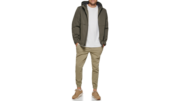 Dockers Flex Tech Welded Flange Hoodie Green