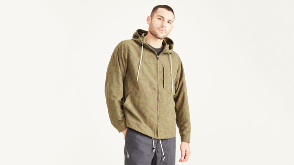 Dockers Full Zip Parka Regular Fit Green