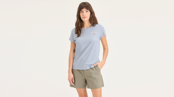 Dockers Graphic Tee Shirt Slim Fit Blue