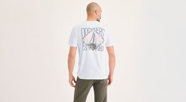 Dockers Graphic Tee Slim Fit Lucent White