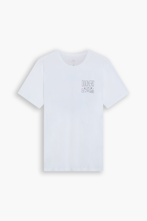Dockers Graphic Tee Slim Fit Lucent White
