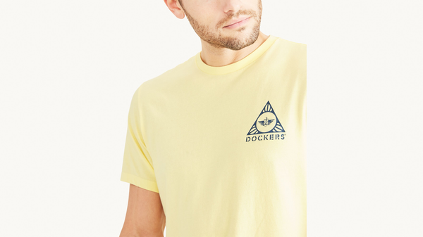 Dockers Graphic Tee Slim Fit Yellow Pear