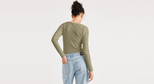 Dockers Henley Slim Fit Green