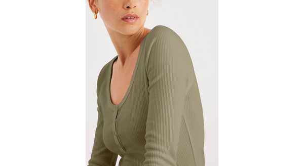 Dockers Henley Slim Fit Green