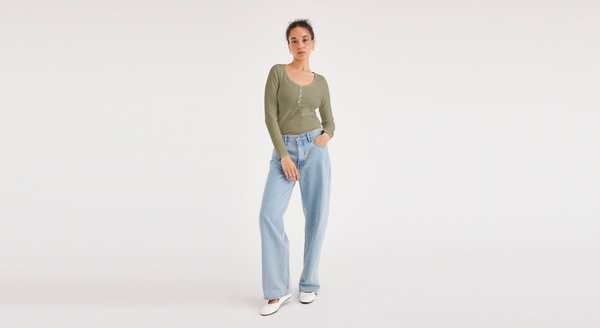 Dockers Henley Slim Fit Green