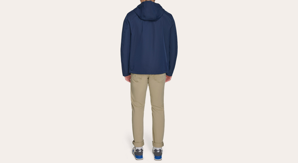 Dockers Hooded Rain Jacket Regular Fit Blue