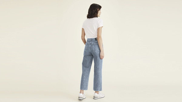 Dockers Jean Cut Pants High Straight Fit Blue