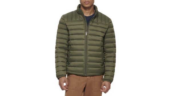 Dockers Lightweight Nylon Packable Jacket Green