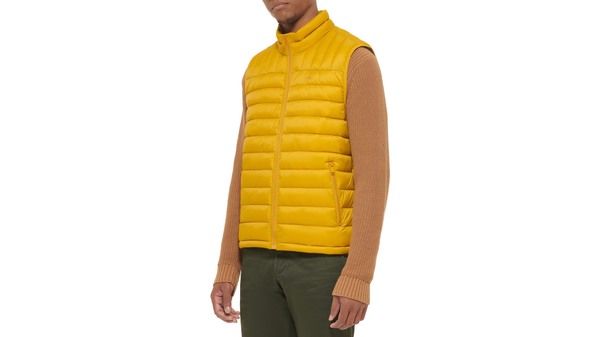 Dockers Lightweight Nylon Packable Vest Yellow