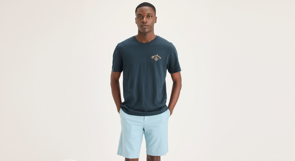 Dockers Logo Tee Slim Fit Blue