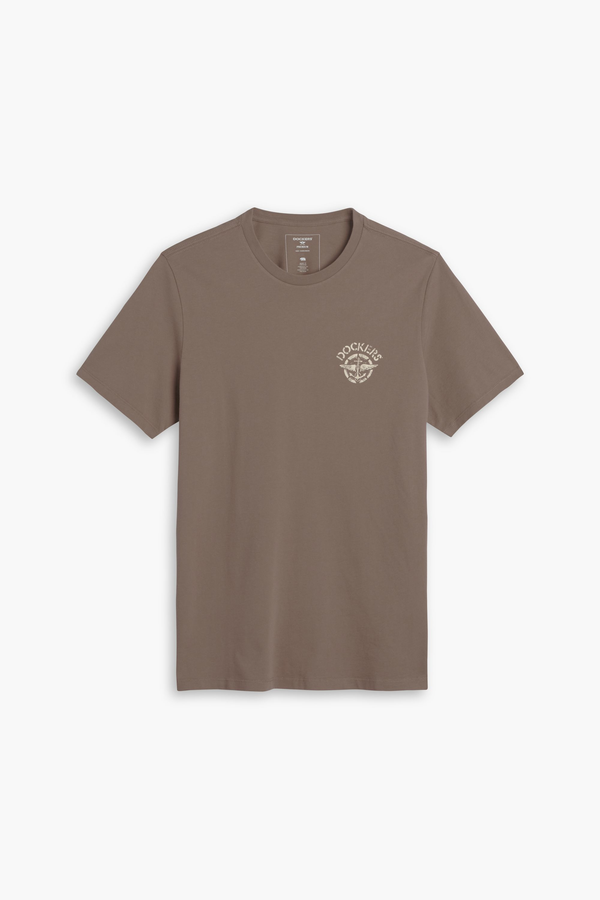 Dockers Logo Tee Slim Fit Brown