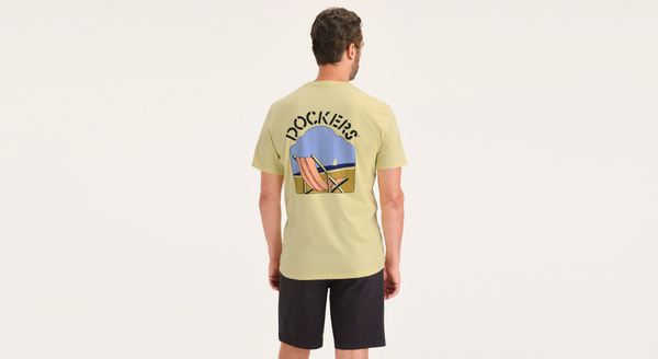 Dockers Logo Tee Slim Fit Dusty Yellow