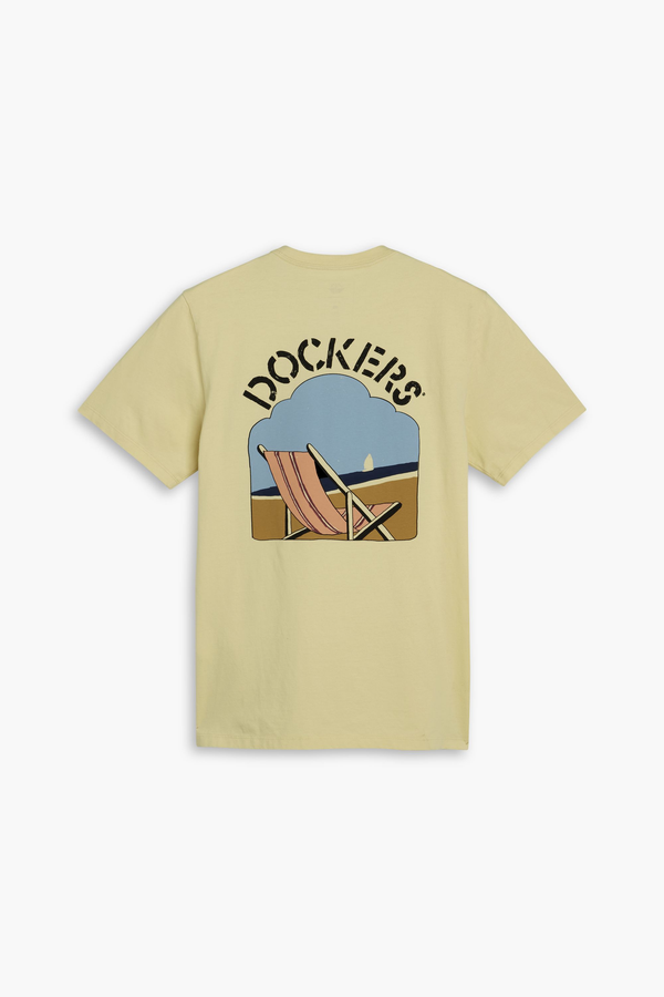 Dockers Logo Tee Slim Fit Dusty Yellow