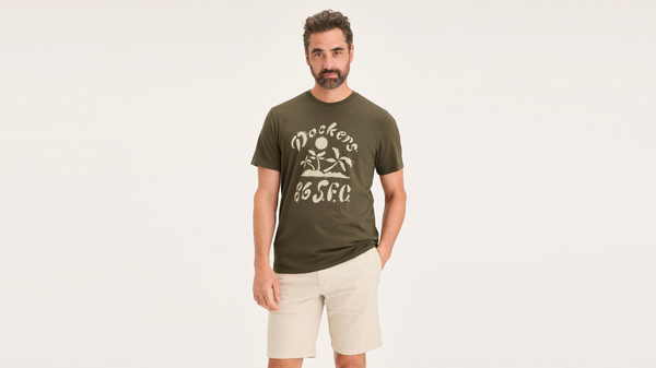 Dockers Logo Tee Slim Fit Green