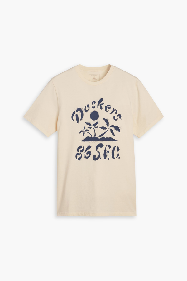 Dockers Logo Tee Slim Fit Tan