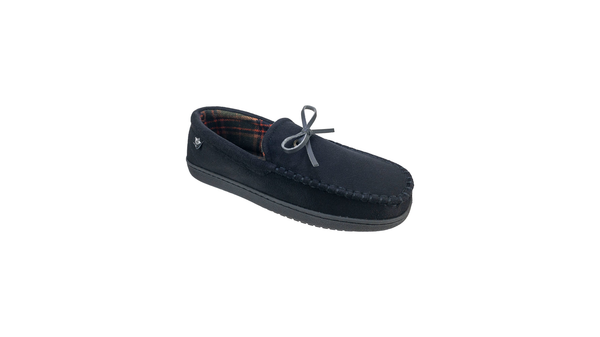 Dockers Microsuede Boater Moccasin Slippers Black
