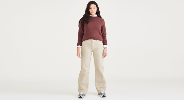 Dockers Mid-Rise Jeans Relaxed Fit Tan