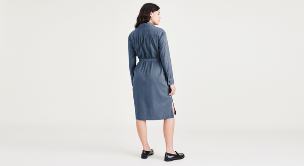 Dockers Midi Dress Relaxed Fit Blue