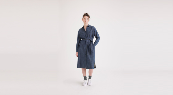 Dockers Midi Dress Relaxed Fit Blue