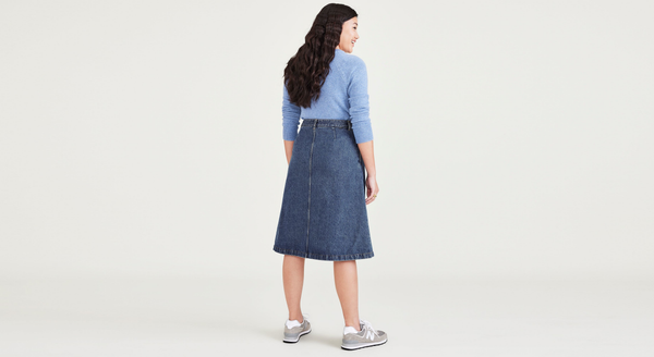 Dockers Midi Skirt Blue