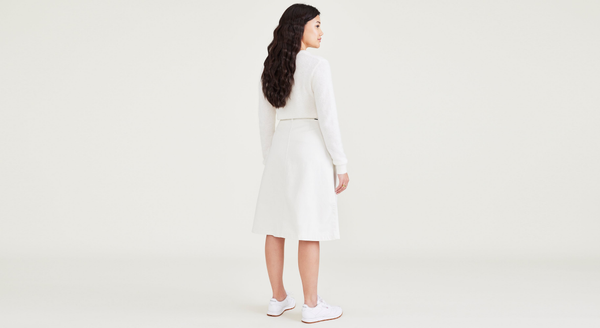 Dockers Midi Skirt White