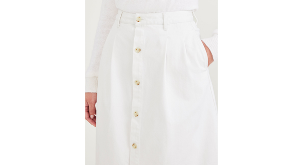 Dockers Midi Skirt White