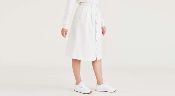 Dockers Midi Skirt White