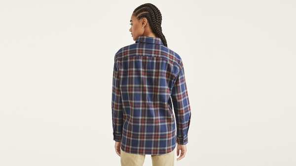 Dockers Original Button-Up Shirt Relaxed Fit Blue