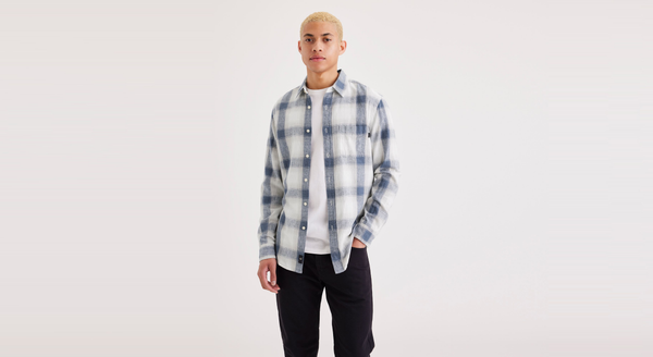 Dockers Original Button-Up Shirt Slim Fit Blue