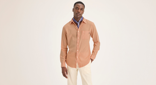 Dockers Original Button Up Slim Fit Orange