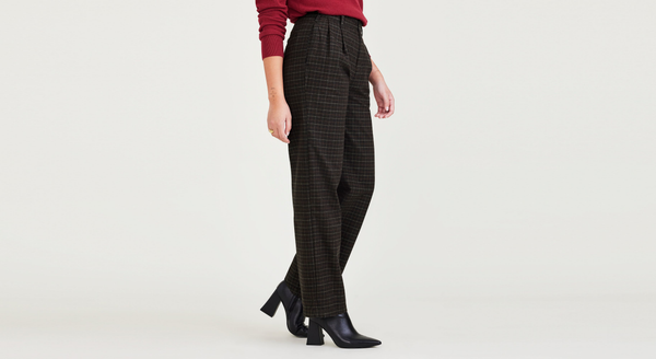 Dockers Original Khaki Pleated High Wide Fit Black