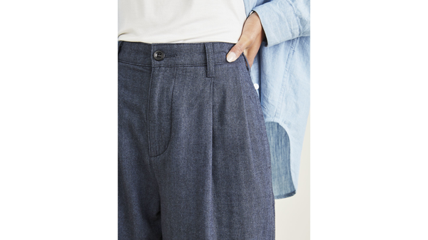 Dockers Original Pleated Khakis High Wide Blue