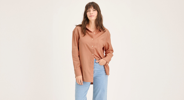 Dockers Original Shirt Relaxed Fit Orange