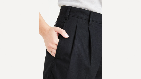 Dockers Original Shorts Pleated Beautiful Black