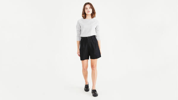 Dockers Original Shorts Pleated Beautiful Black