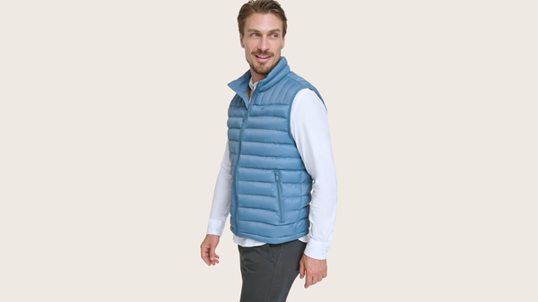 Dockers Packable Puffer Vest Blue