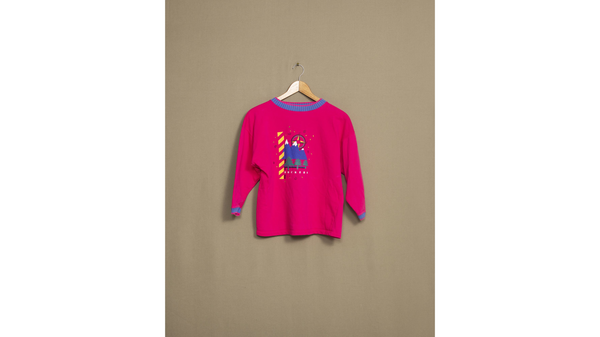 Dockers Pink Mountain Peaks Sweatshirt - XS Pink
