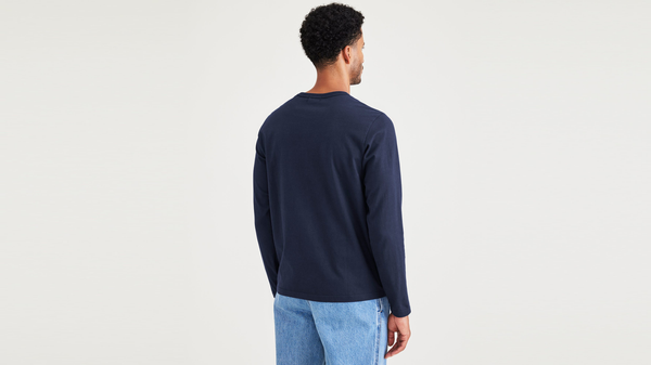 Dockers Pocket Tee Shirt Regular Fit Blue