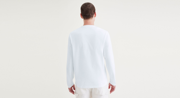 Dockers Pocket Tee Shirt Regular Fit Lucent White