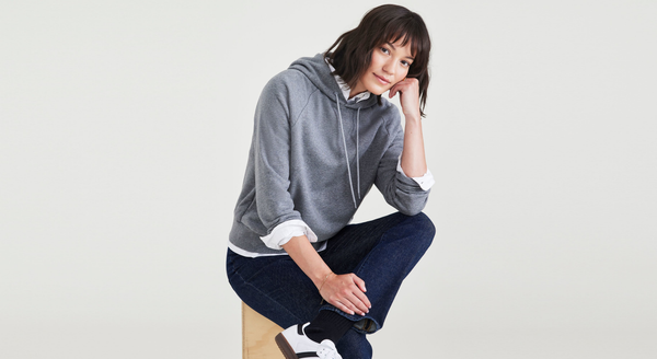 Dockers Popover Hoodie Relaxed Fit Grey