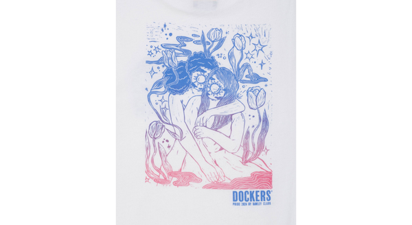 Dockers Pride Tee Slim Fit Lucent White
