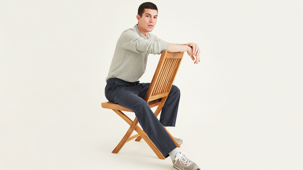 Dockers Pull On Chinos Tapered Fit Blue