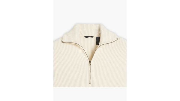 Dockers Quarter Zip Sweater Regular Fit Khaki