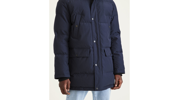 Dockers Quilted Arctic Hooded Parka Blue